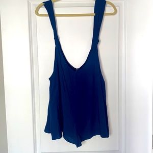 Kittenish blue overall shorts, never worn